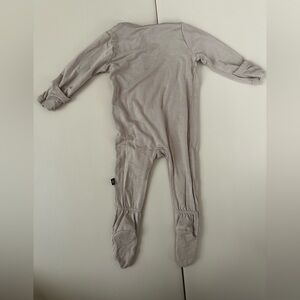 Kyte BABY Taupe Footed Onesie